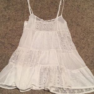 Long Lace over shirt tank top